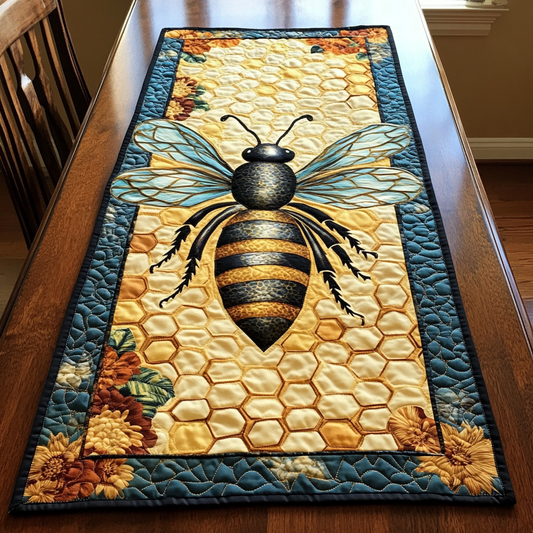Brave Bee Quilted Table Runner NCU0DK8413
