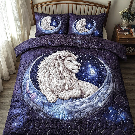 Brave Lion 3-Piece Quilted Bedding Set NCU0DV6263