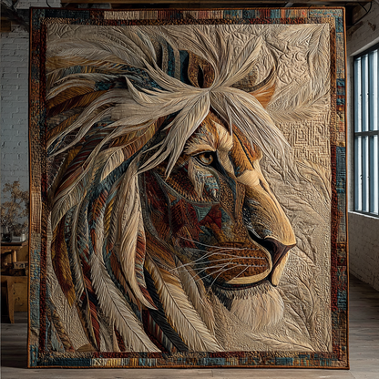 Brave Lion Quilted Blanket NCU0DK8401