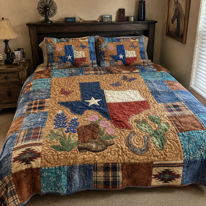 Brazos Valley Heritage 3-Piece Quilted Bedding Set NCU0PT11720