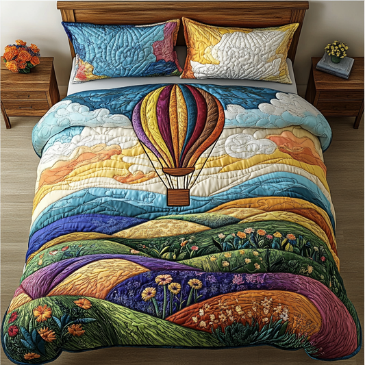 Breezy Ascent 3-Piece Quilted Bedding Set NCU0DK4527