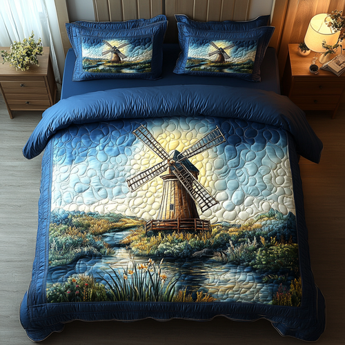 Breezy Charm 3-Piece Quilted Bedding Set NCU0DK4748