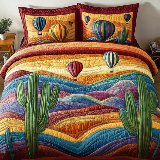 Breezy Escape 3-Piece Quilted Bedding Set NCU0VL2262