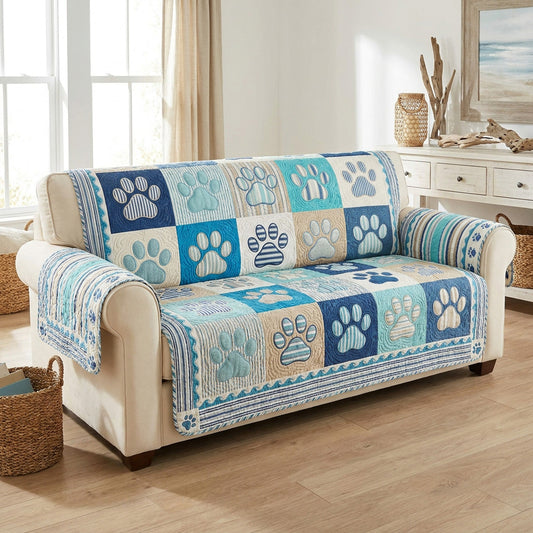 Breezy Tides Quilted Sofa Cover NCU0TV1955