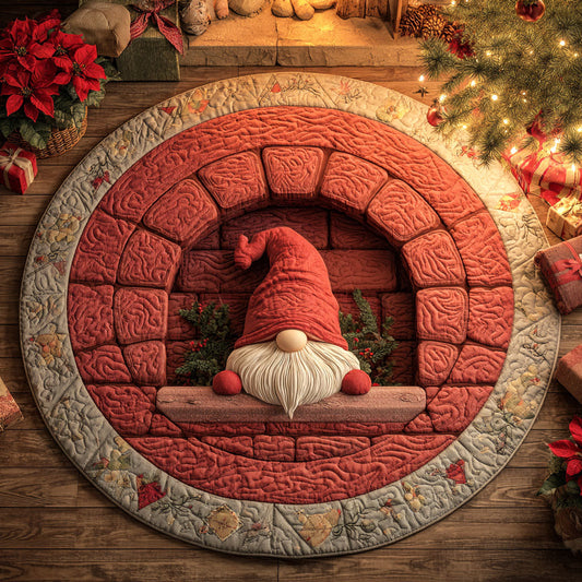 Brick Gnome Quilted Round Mat NCU0TV1042