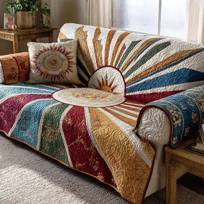 Brickfield Sunrise Quilted Sofa Cover NCU0XD2066