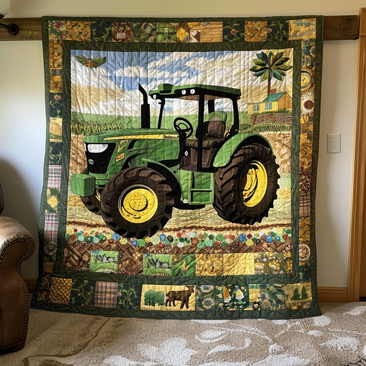 Bright Farm Days Quilted Blanket NCU0TH716