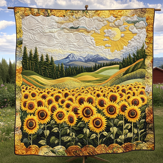 Bright Bloom Quilted Blanket NCU0DK6886