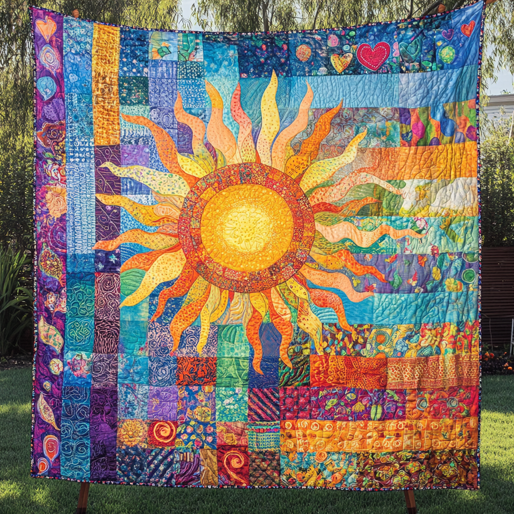 Bright Bloom Quilted Blanket NCU0VH3921