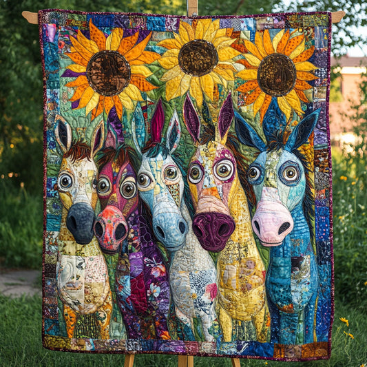 Bright Burros Quilted Blanket NCU0PT6462