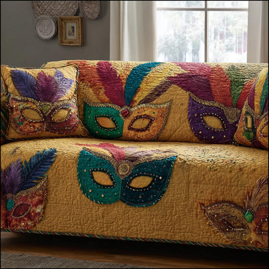 Bright Carnival Quilted Sofa Cover NCU0DV9174