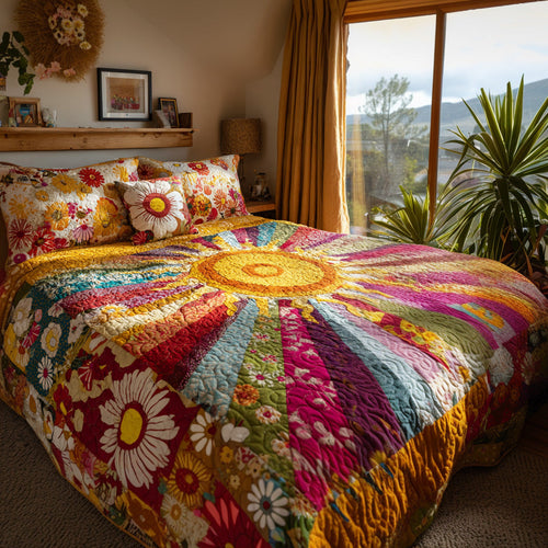 Bright Day 3-Piece Quilted Bedding Set NCU0DV7354