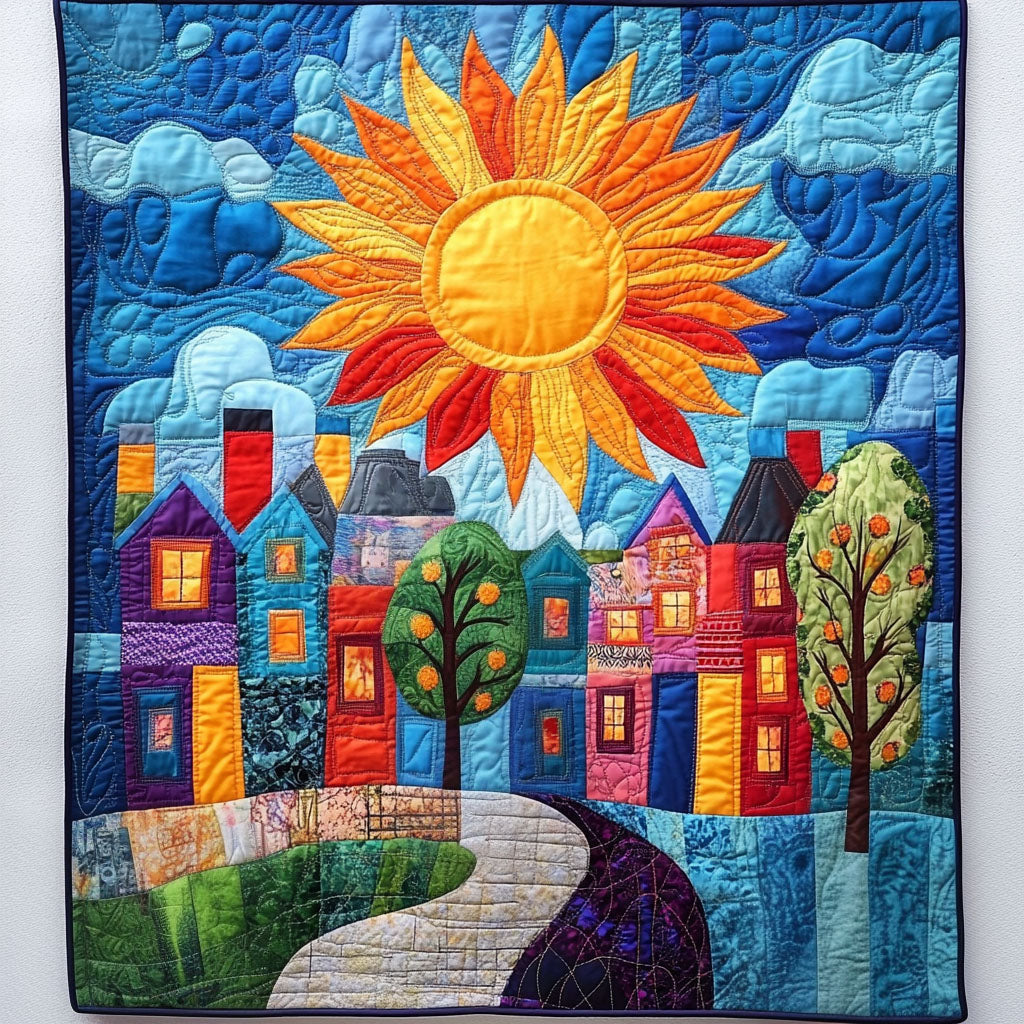 Bright Dwellings Quilted Blanket NCU0NT7123