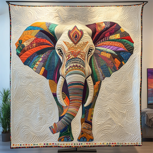 Bright Elephant Quilted Blanket NCU0DK9585
