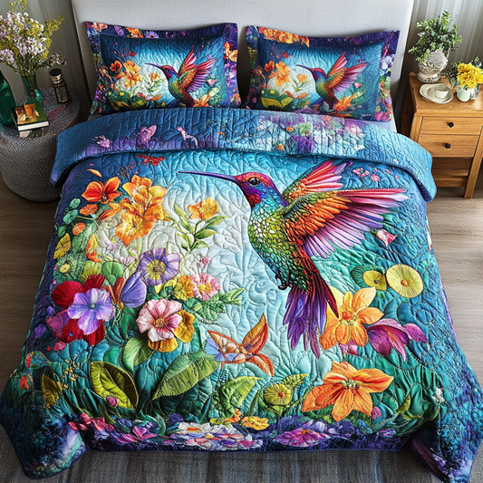 Bright Flight 3-Piece Quilted Bedding Set NCU0VL2144