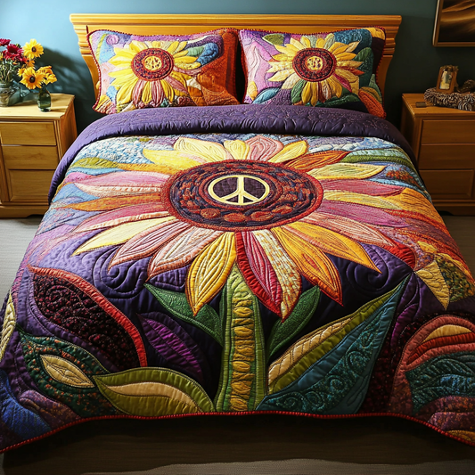 Bright Peace Quilted Bedding Set NCU0DK6387
