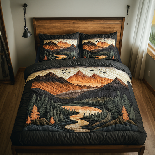 Bright Range 3-Piece Quilted Bedding Set NCU0VL2230