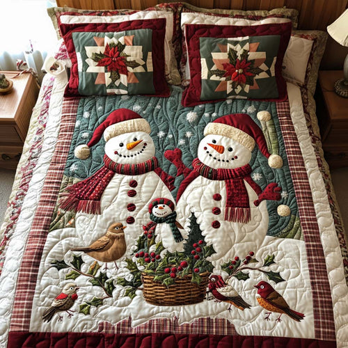 Bright Season 3-Piece Quilted Bedding Set NCU0NT11015