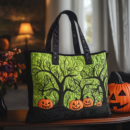 Broomstick Ride Quilted Tote Bag NCU0NT9412
