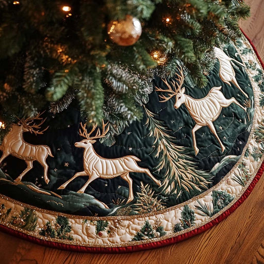 Brown Nose Christmas Quilted Tree Skirt NCU0NT11077