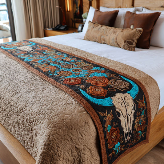 Buckaroo Bloom Quilted Bed Runner NCU0PT8649