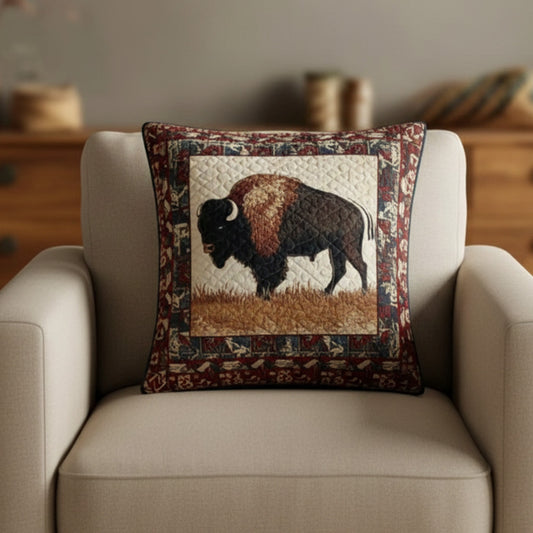 Buffalo Plains Quilted Pillow Case NCU0NT10646