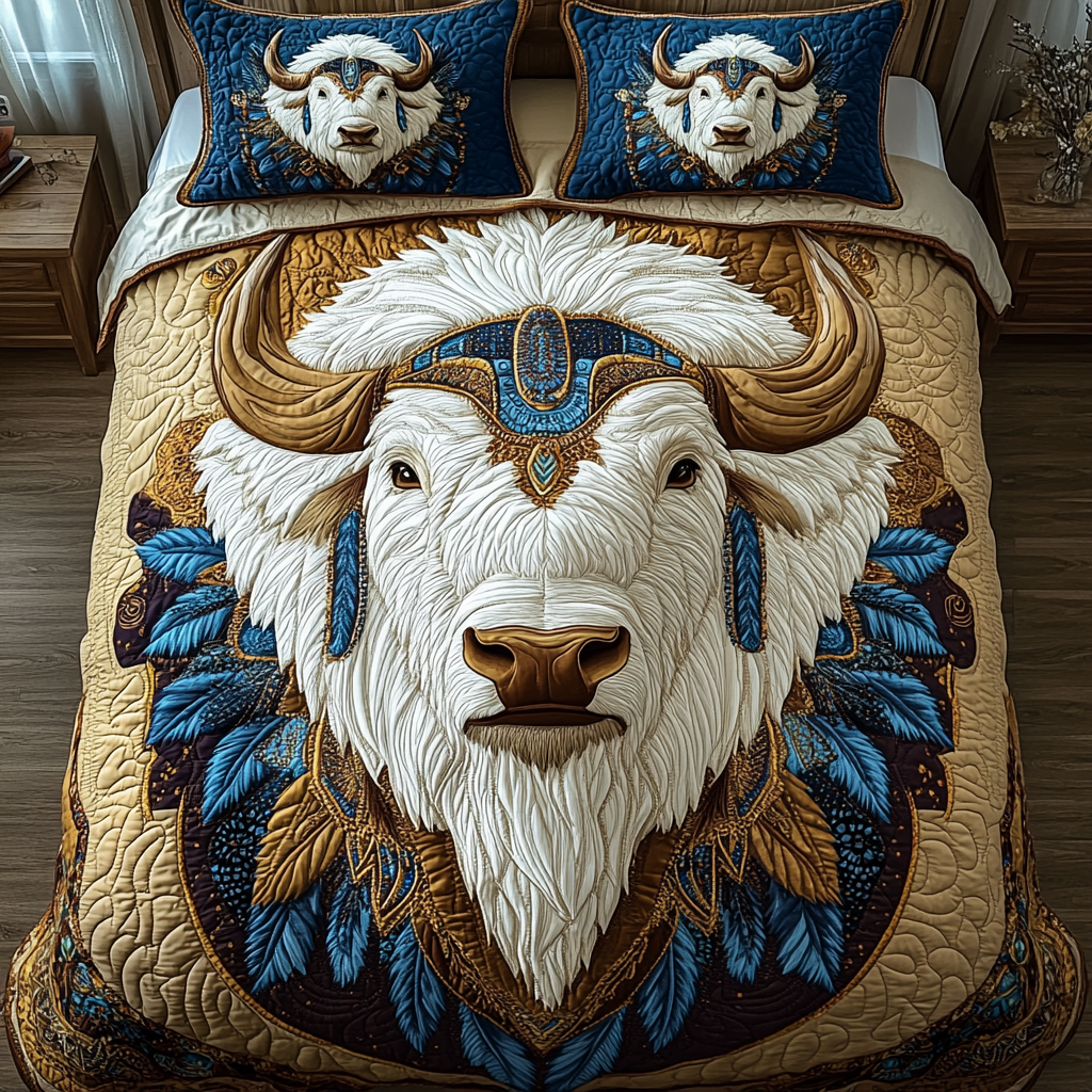 Buffalo Horizon 3-Piece Quilted Bedding Set NCU0DV2416