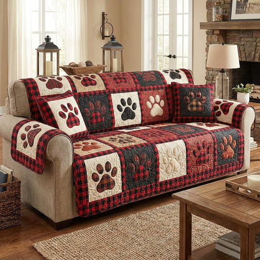 Buffalo Paws Quilted Sofa Cover NCU0TV1961