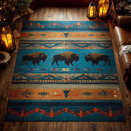 Buffalo Spirit Plains Area Rug NCU0XD1850
