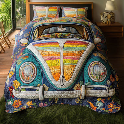 Bug Tracks 3-Piece Quilted Bedding Set NCU0PT5309