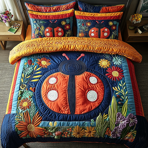 Bugsy Comfort 3-Piece Quilted Bedding Set NCU0VH3146