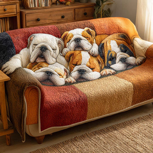 Bulldog Quilted Sofa Cover NCU0VT321