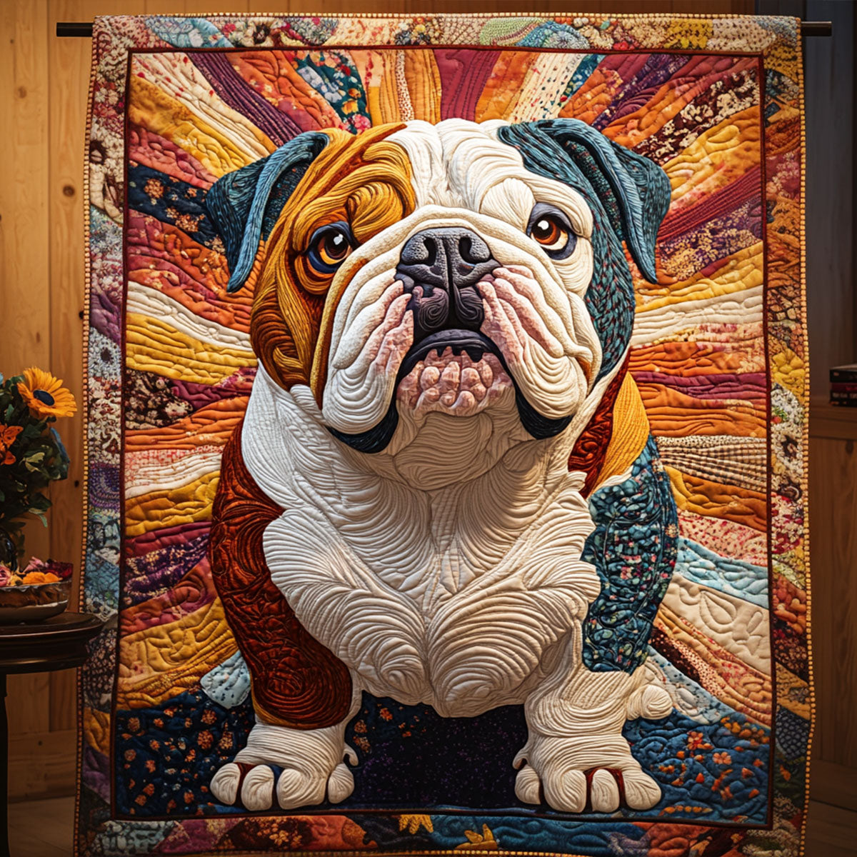 Bulldog Spirit Quilted Blanket NCU0PT2817