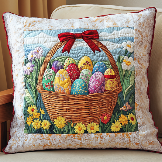 Bunny Cross Bloom Quilted Pillow Case NCU0NT3265