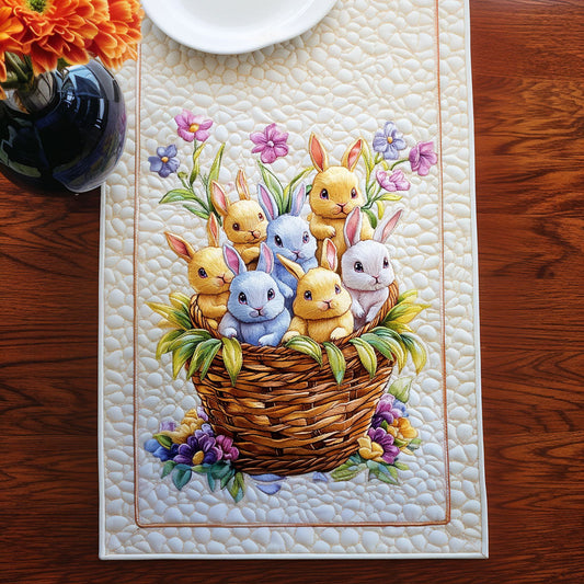 Bunny Basket Delight Quilted Table Runner NCU0NT5056