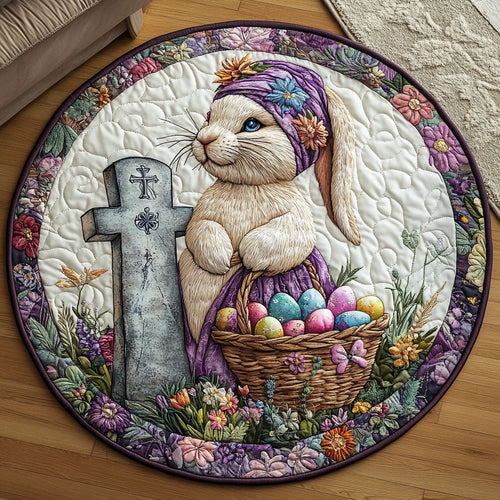 Bunny Blessings Quilted Round Mat NCU0NT3555