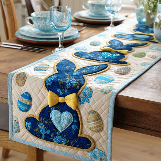 Bunny Bloom Quilted Table Runner NCU0TD2275