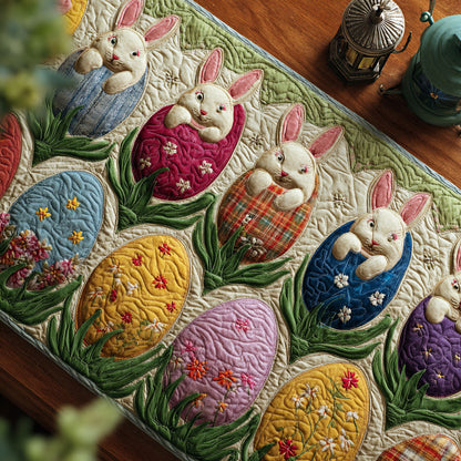 Bunny Blossom Lane Quilted Table Runner NCU0PT11384