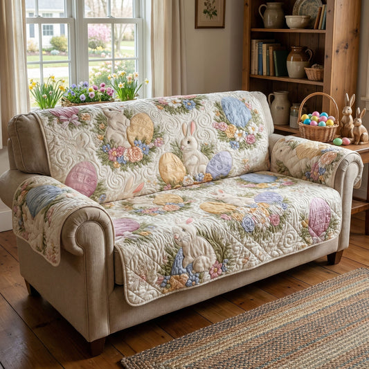 Bunny Blossom Quilted Sofa Cover NCU0PT11417