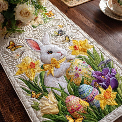 Bunny Blossom Quilted Table Runner NCU0NT12263