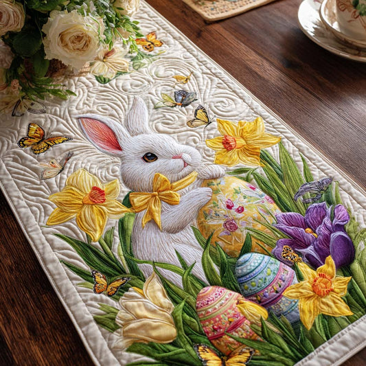 Bunny Blossom Quilted Table Runner NCU0NT12263