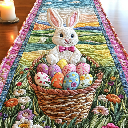 Bunny Charm Quilted Table Runner NCU0VH3350