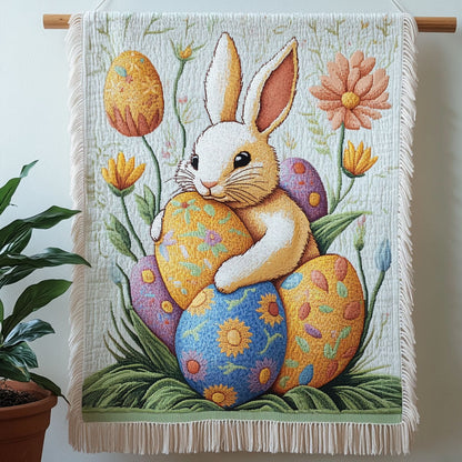 Bunny Egg Hug Woven Sofa Blanket NCU0NT4730