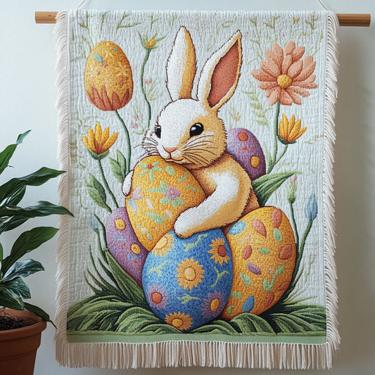 Bunny Egg Hug Woven Sofa Blanket NCU0NT4730