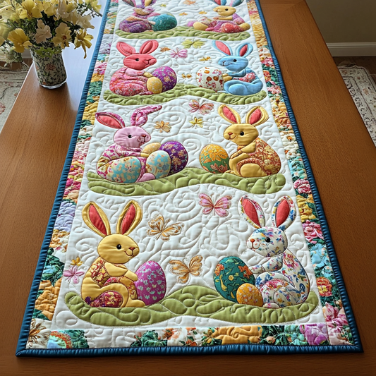 Bunny Field Vibe Quilted Table Runner NCU0NT3185
