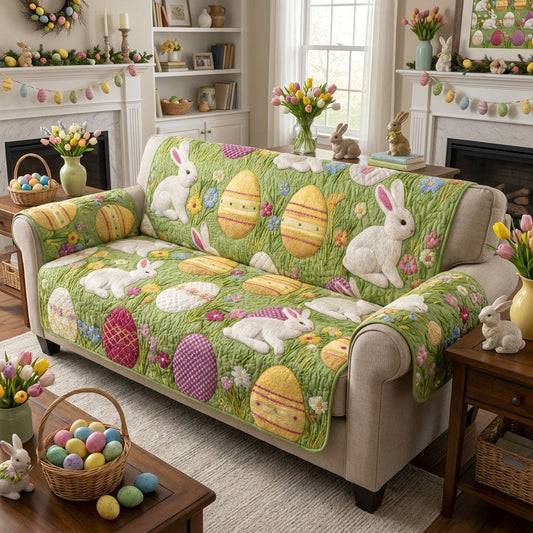 Bunny Garden Glow Quilted Sofa Cover NCU0PT11366