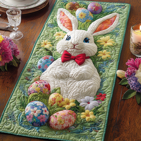 Bunny Green Haven Quilted Table Runner NCU0VH3626