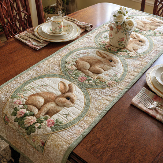 Bunny Parade Quilted Table Runner NCU0TD2313