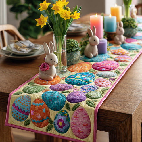 Bunny Parade Quilted Table Runner NCU0VL3194