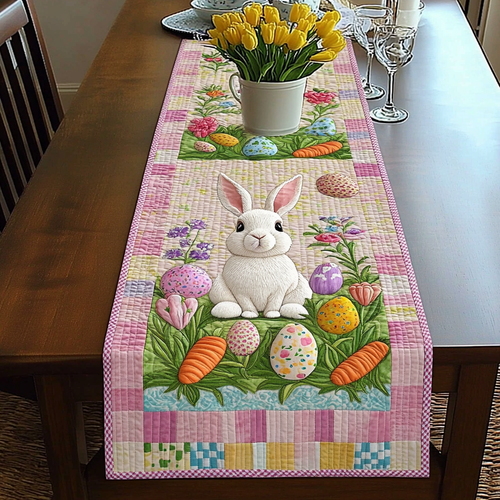 Bunny Trail Quilted Table Runner NCU0DV4015